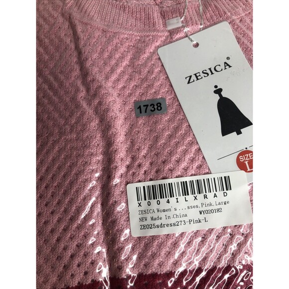 ZESICA CROCHET HOLLOW OUT SLEEVELESS STRIPED COVERUP SUNDRESS Large NEW! - Picture 6 of 6